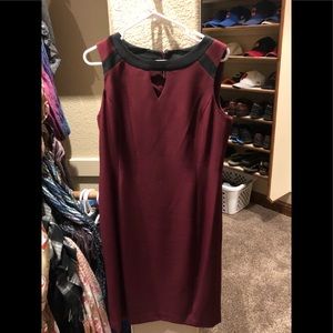 Burgundy dress